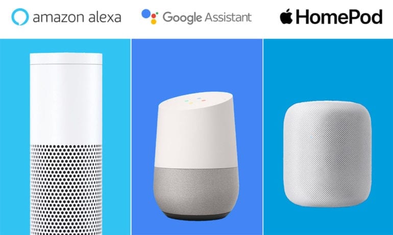 Siri vs. Alexa vs. Google Assistant